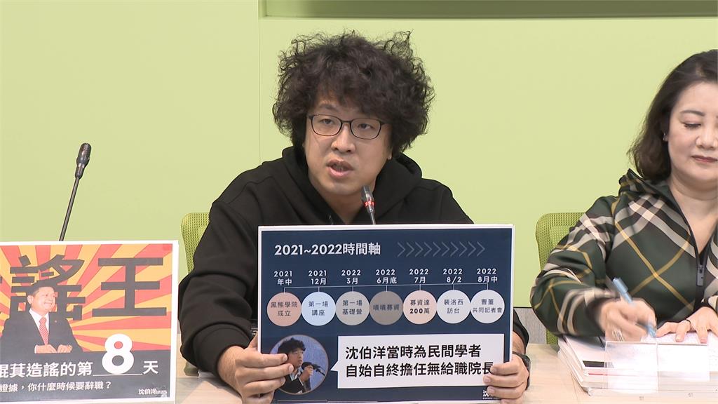 遭侯漢廷控稱「中國飛彈有利募款」 沈伯洋反擊了