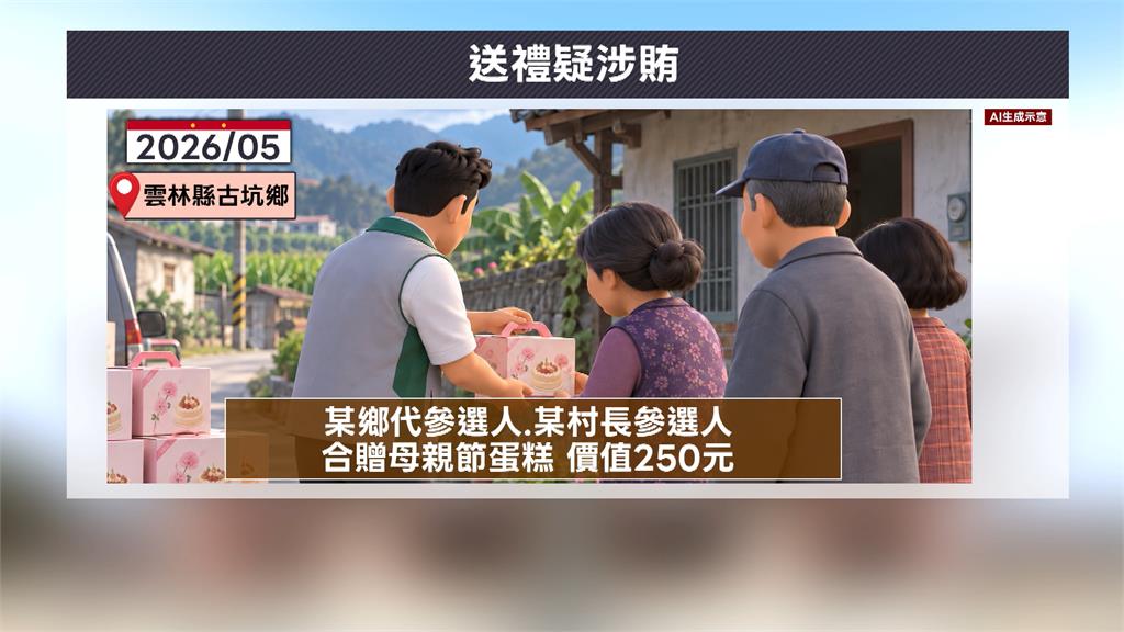 雲林爆發首宗賄選案 "送蛋糕.鹹豬肉"1交保1請回