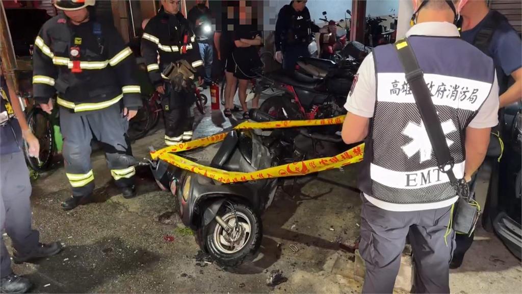 高雄鼓山停車棚深夜火警 受害車主:愛車疑遭縱火