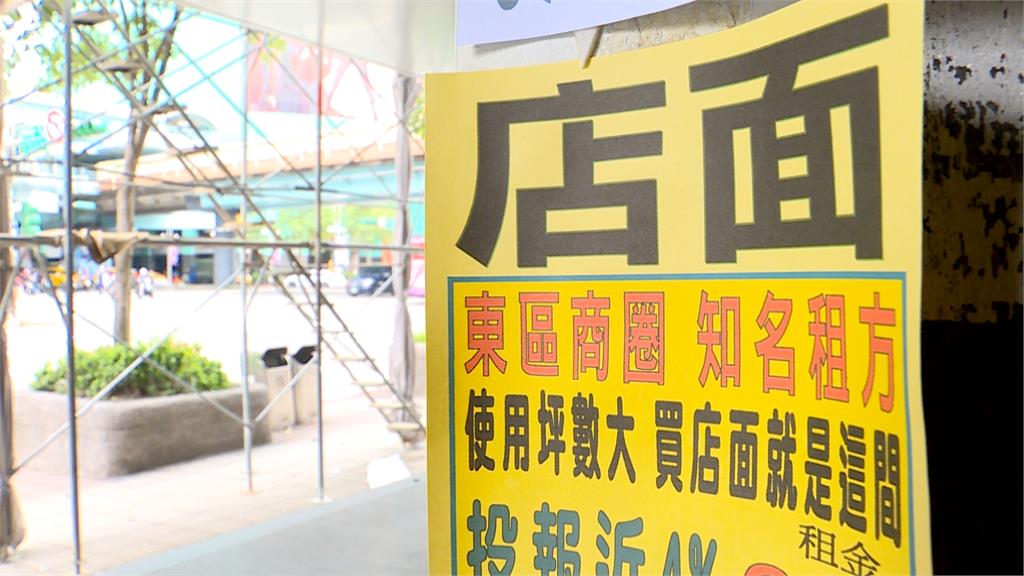 東區店面掉價38%求租　房仲：商圈復甦不明顯