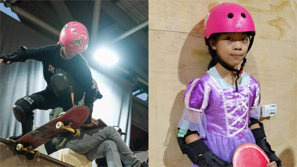 杭州亞運／連3摔也不怕！11歲「天才滑板少女」林逸凡公園式決賽奪第8名