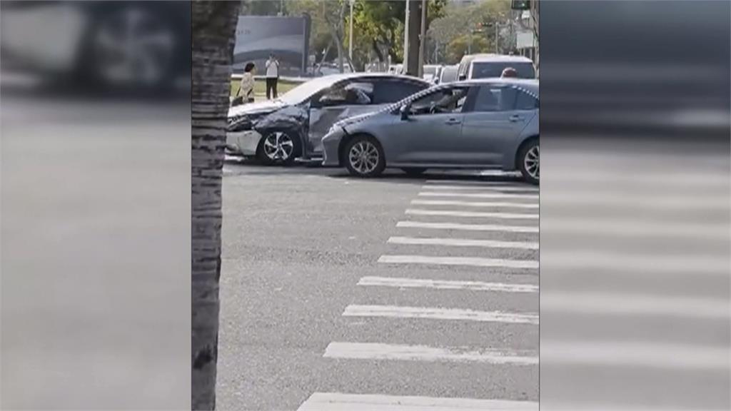 按喇叭爆行車糾紛　釀出開車連環衝撞4人傷