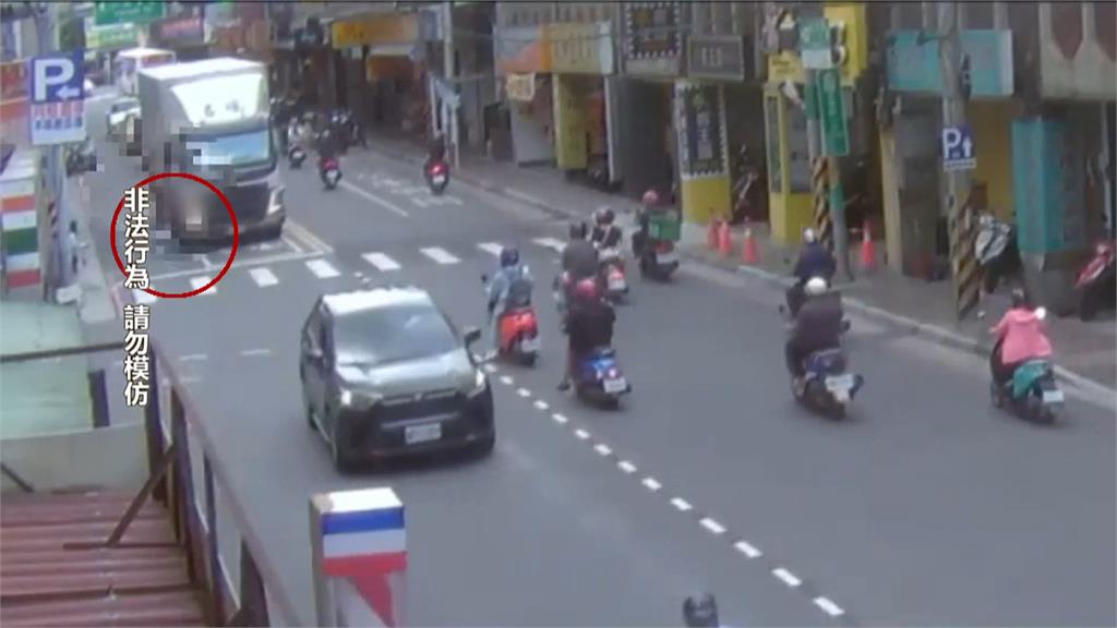 阿公闖紅燈橫跨馬路 遭綠燈起步大貨車輾斷腿亡