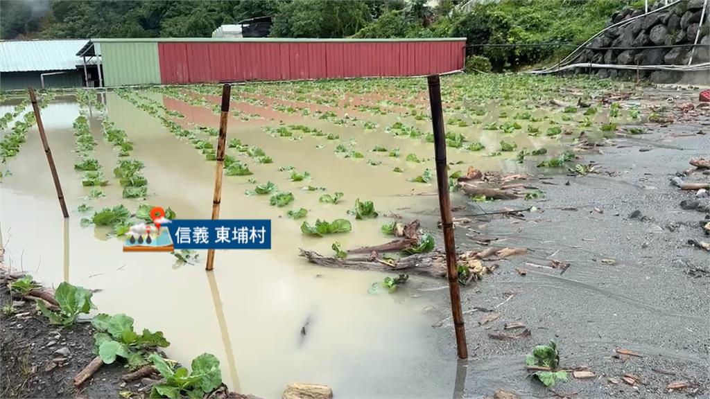 凱米颱風重創南投山區! 信義鄉多處土石流 重型機具出動清理