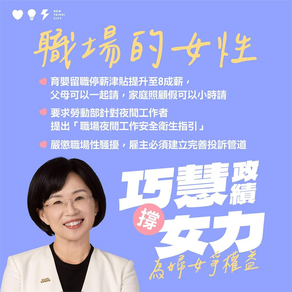 快新聞／婦女節公布「女力成績單」 　蘇巧慧：打造全方位性別友善環境