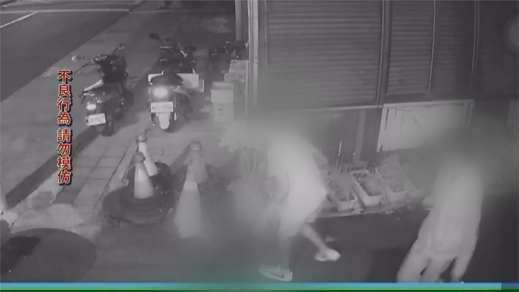 台中2男深夜"持長刀閒晃亂砍植栽" 被逮稱:純屬好玩