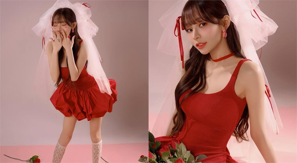 情人節限定「紅裙娃娃」竟是林襄!神秘角度「起伏炸裂0縮水」網震撼:天吶