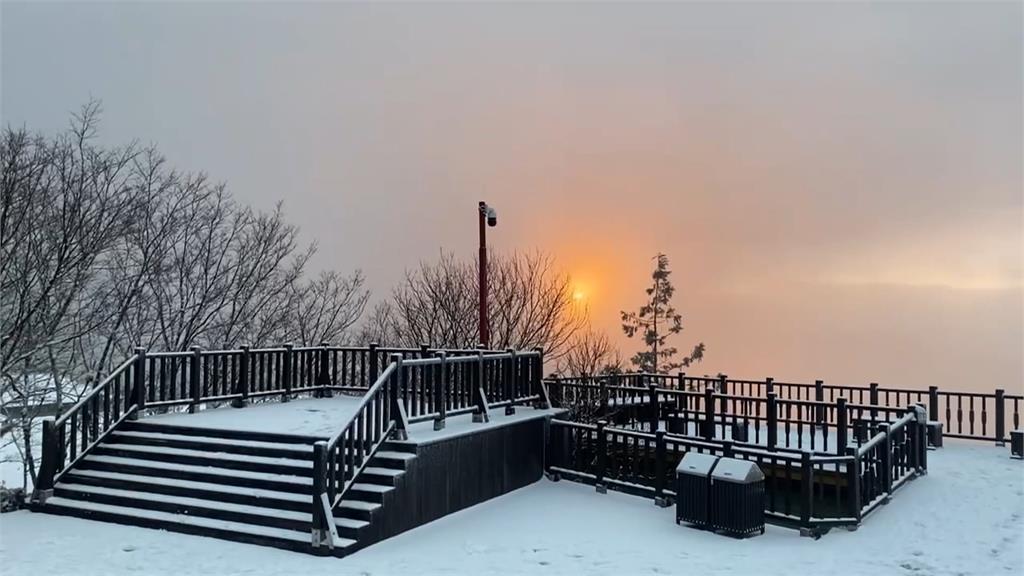 寒流發威!玉山下雪了 氣象署:急凍到週四