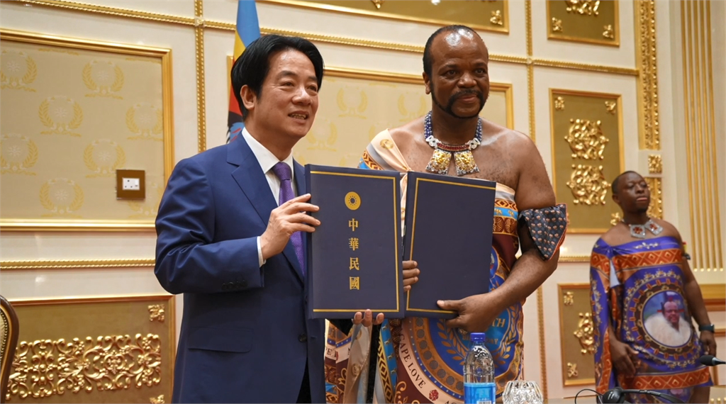 快新聞／賴清德與史王簽署聯合公報！盼深化台史邦誼並攜手為世界做出貢獻