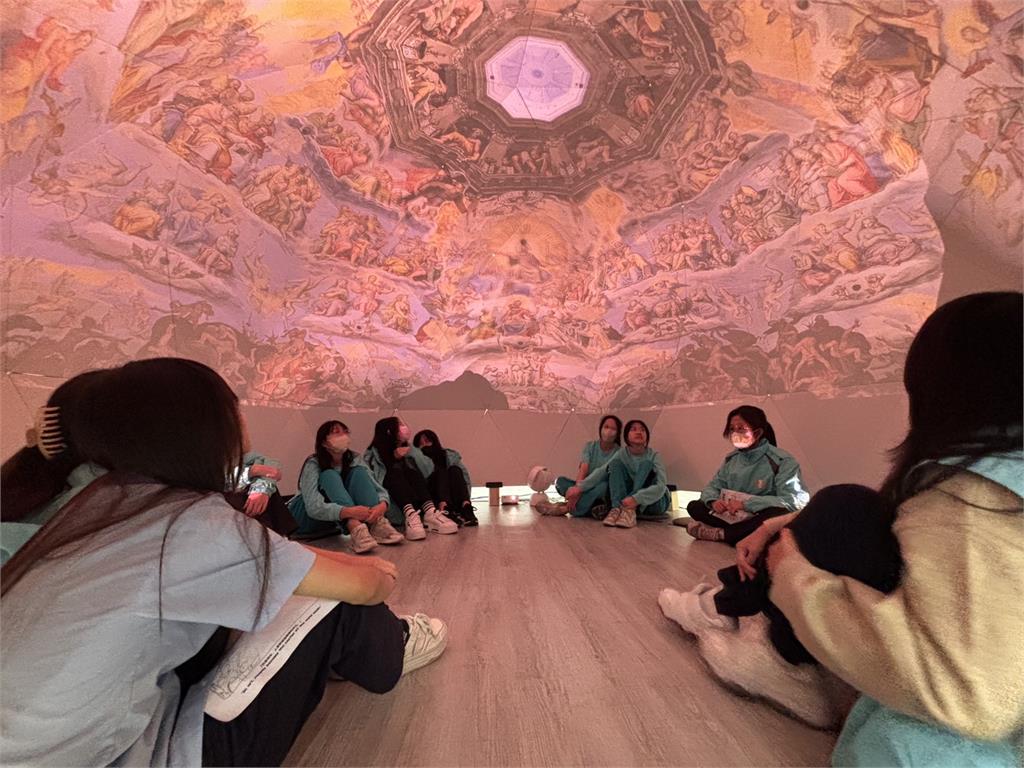 飛船穿梭蒙娜麗莎之窗！中正國中「穹頂玩藝」特展