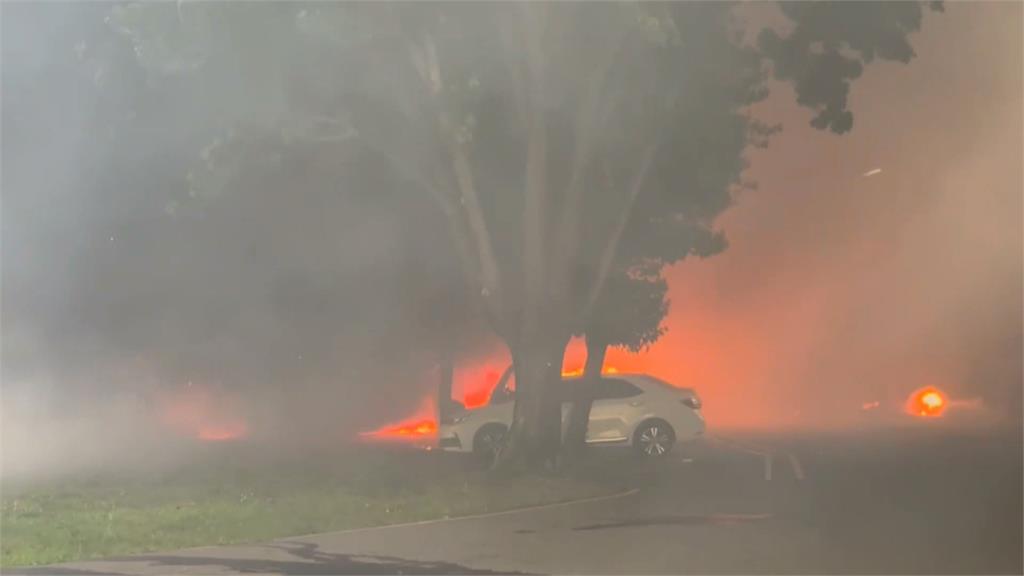 台南工廠惡火炸出「蕈狀雲」 直擊爆炸驚恐瞬間