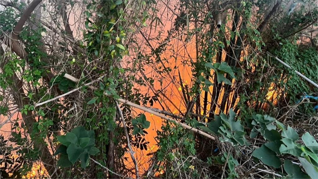 苗栗竹南雜草林火警 消防員鎖定縱火嫌報警逮