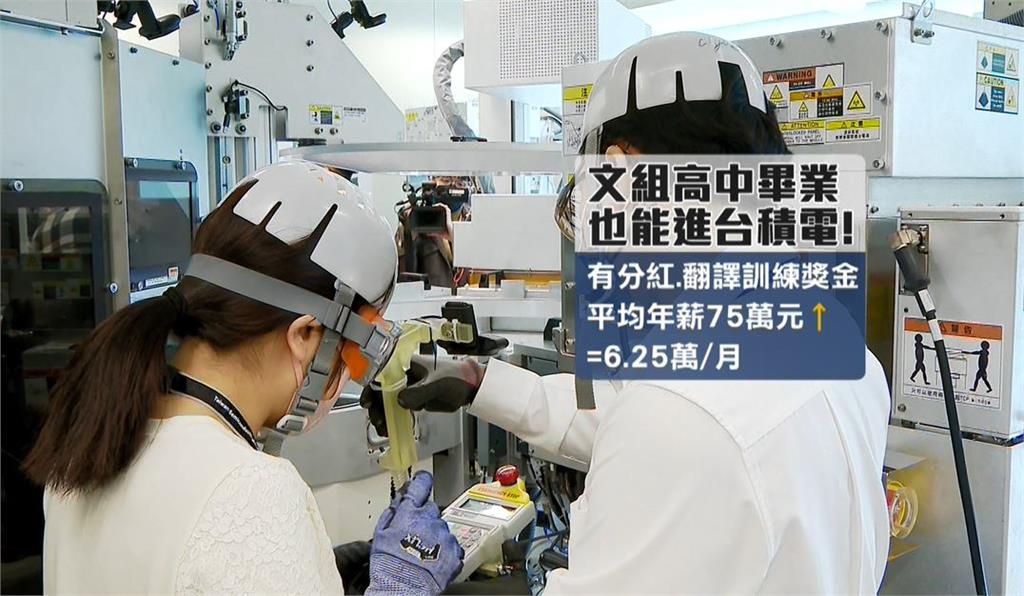 高中職畢業也能進台積電! 年薪75萬以上「職缺條件」曝光