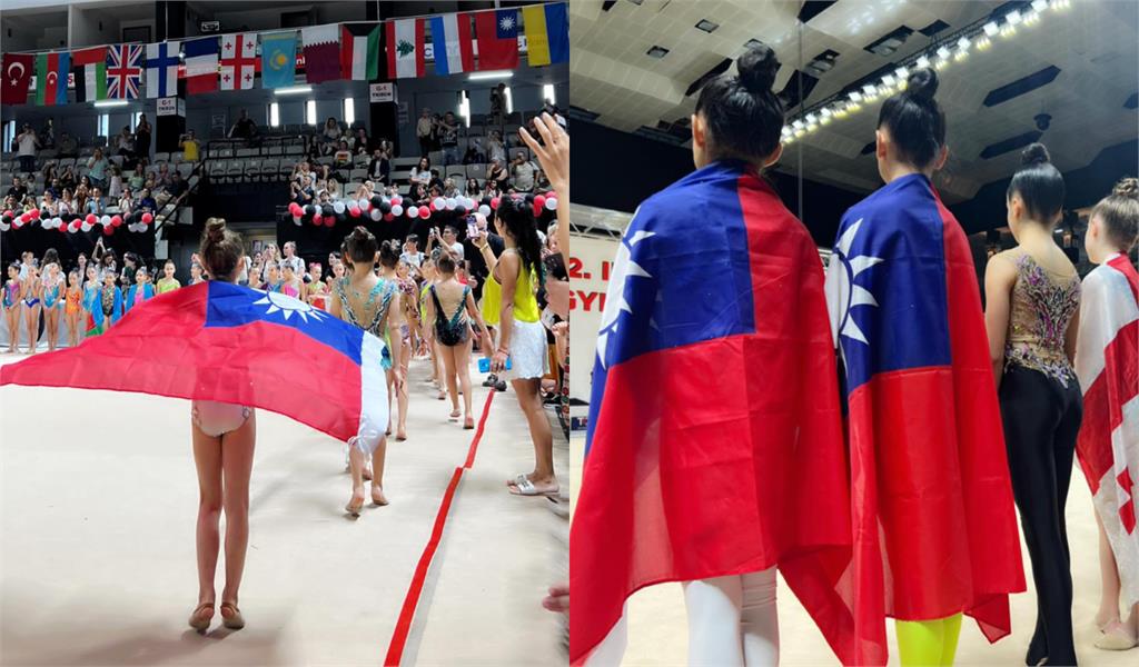 瑞莎領隊赴歐掃19金!小選手「披台灣國旗登台28次」 台灣之光!瑞莎領隊赴歐奪19金 小選手「披國旗登台28次」網感動