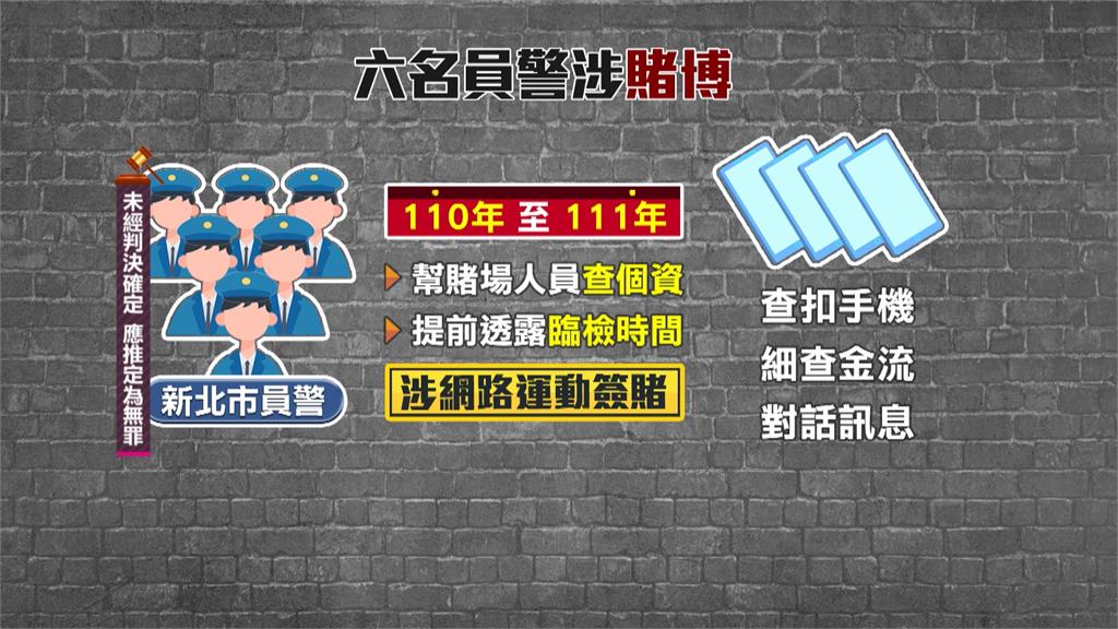 海山分局六員警涉不法　幫非法賭場人員"查個資"