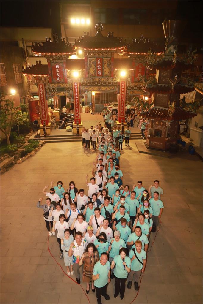 朴子天公壇號召義勇軍救災 陳其邁赴災區慰問了解需求