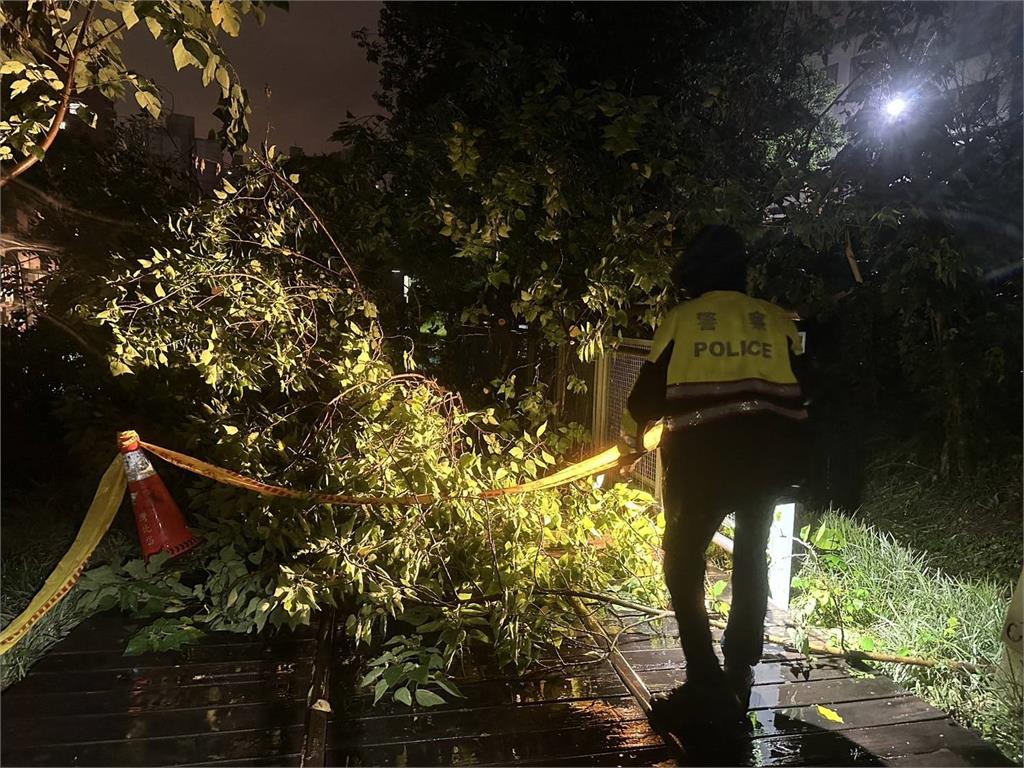強風豪雨！守護市民安全不打烊　桃園警颱風夜助７旬婦平安返家