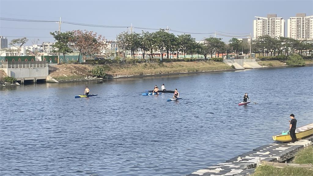 全中運在台南!黃偉哲建水上運動中心助輕艇競速