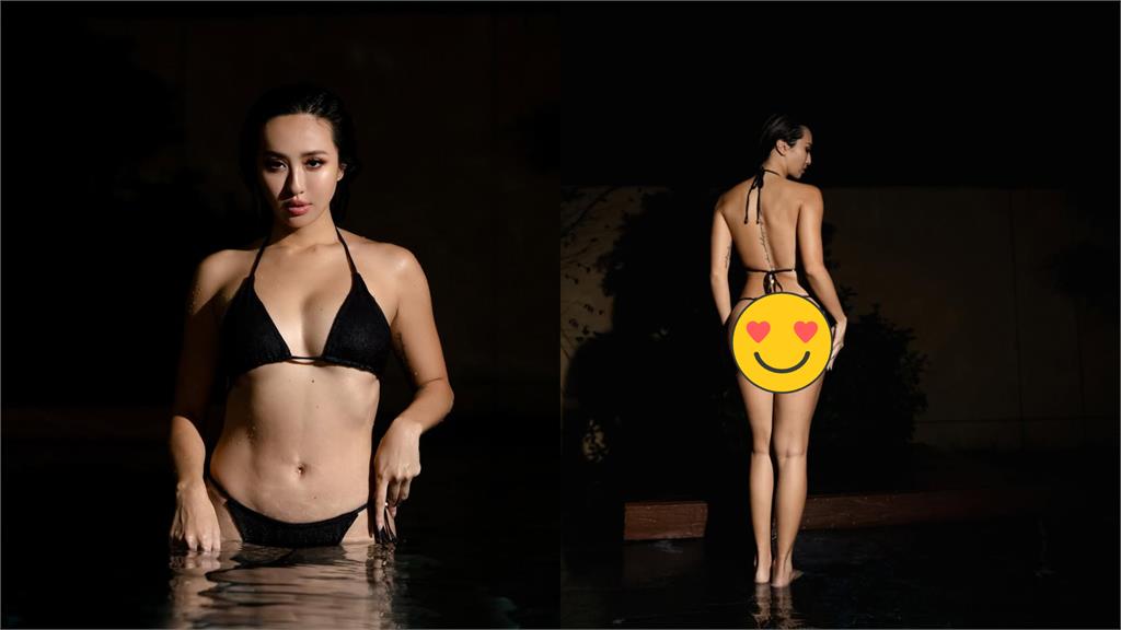 薔薔曬比基尼辣照「化身深夜水怪」！轉身剩1黑線死撐網看驚：完美