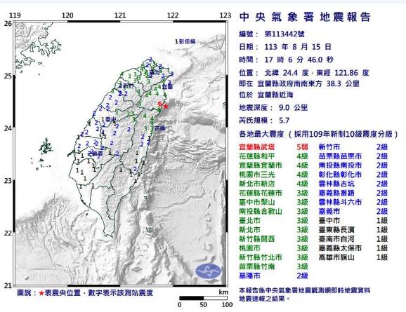 台灣頻震「有異常」氣象署認了!2寶爸瘦子被嚇壞「蕭敬騰人在中國」喊4字