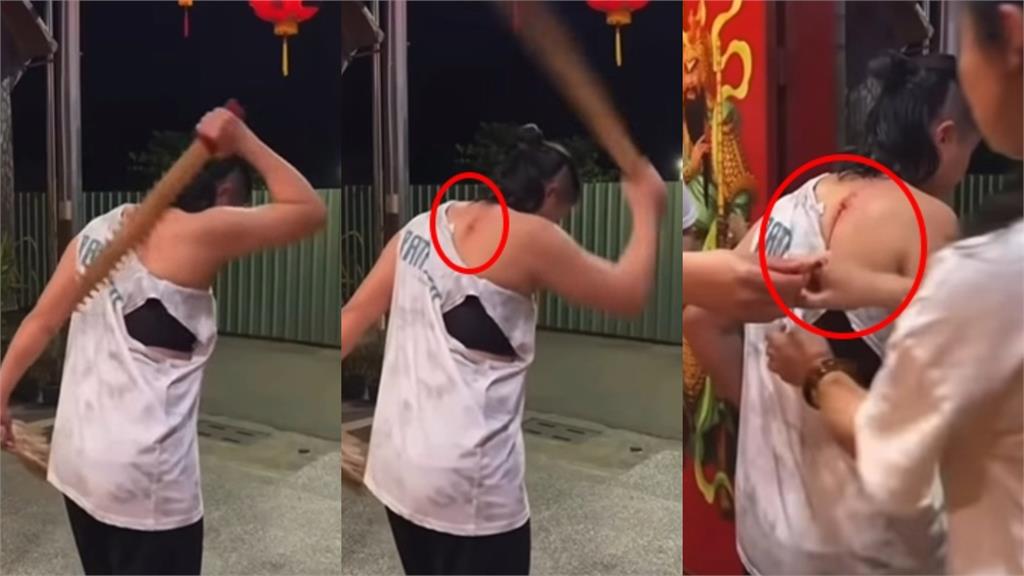 尬電師父「砍背滴血」信眾整杯喝完！「完整起乩畫面」曝光…台東縣衛生局出手了