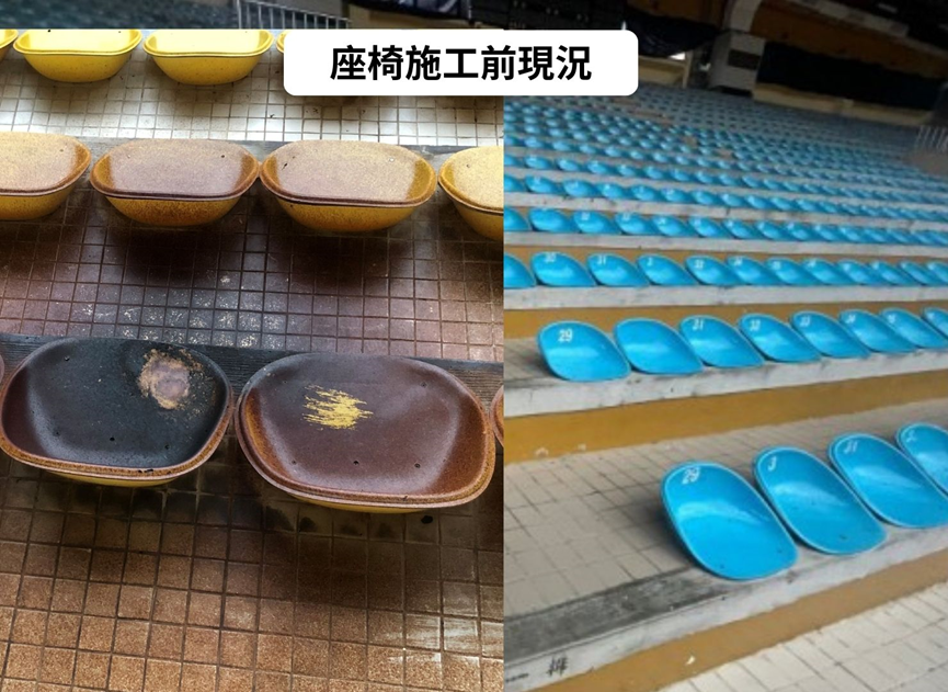 基隆市立體育館內裝大改造，座椅升級、場地照明，預計115年2月完成