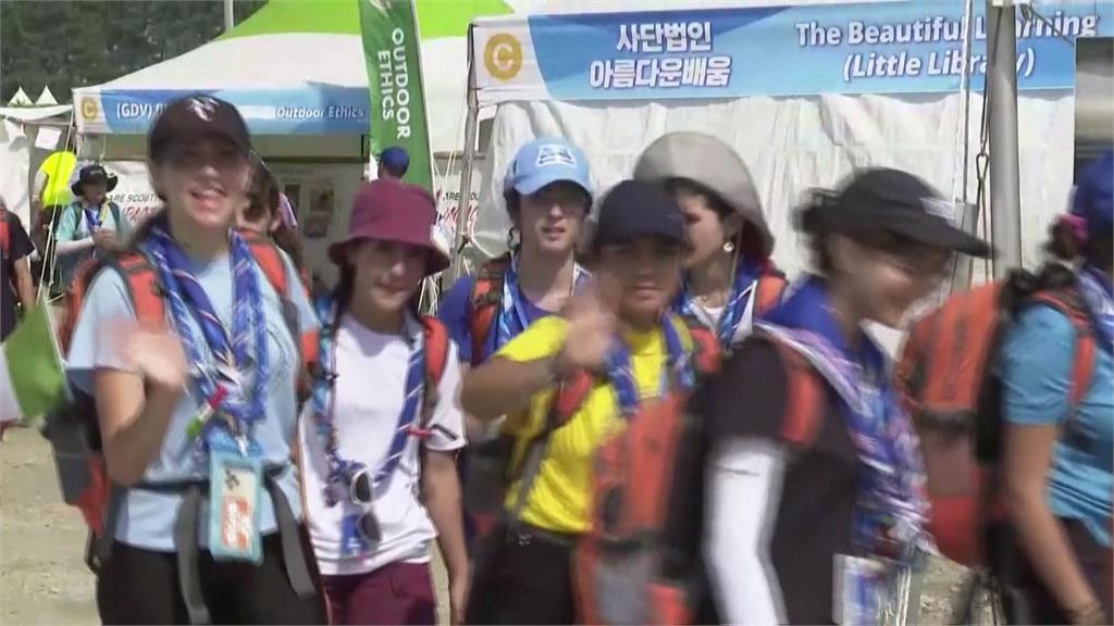 熱浪席捲晚上也熱爆　南韓世界童軍大露營開幕式400人中暑