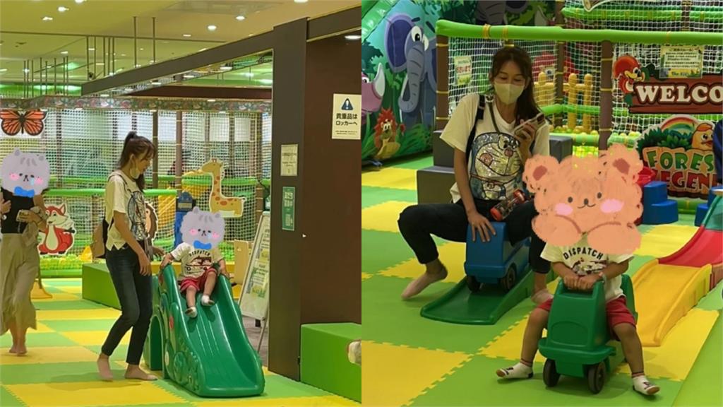 直擊林志玲遊樂場帶2歲兒!網見「閃鑽叮噹T陪坐玩具車」狂讚:超有耐心