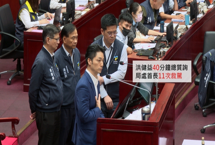 直球質詢蔣萬安市政竟答錯！　洪健益不滿局處首長護駕11次　