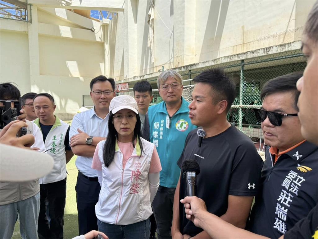 台東體中棒球場有錢修復了! 陳瑩.莊瑞雄成功爭取3千萬