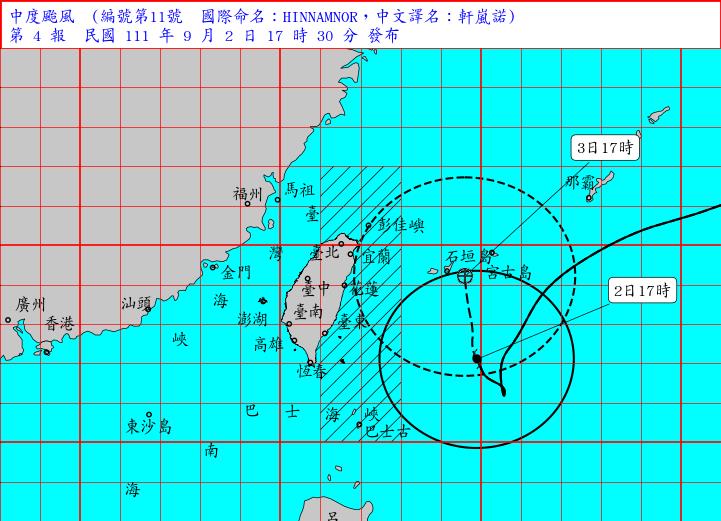 軒嵐諾會再增強！明天影響台灣最大　林嘉愷曝暴風圈恐掠過這區
