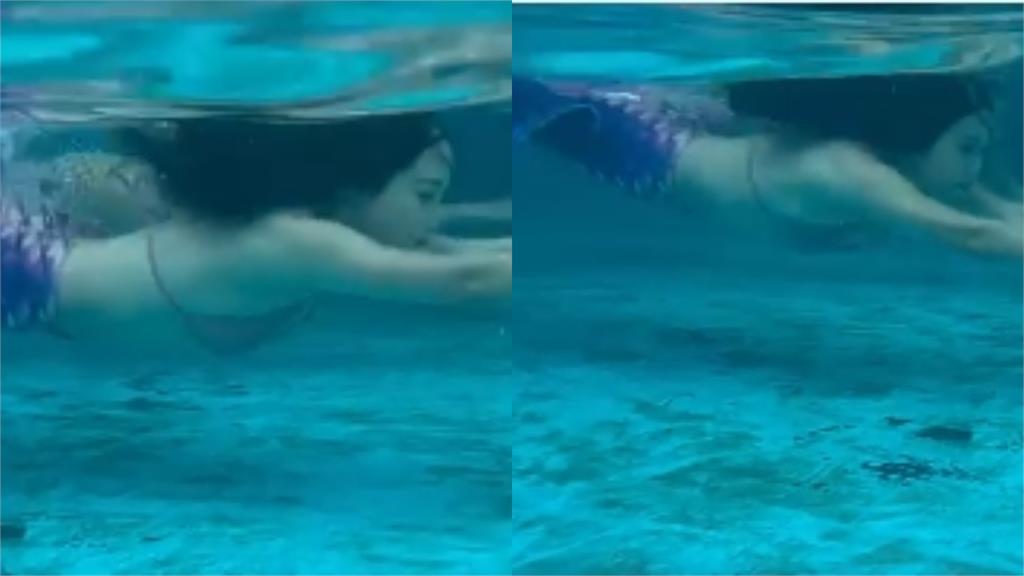 咪妃化身絕頂美人魚「誠意全下鍋」！水中游太速「重點快噴裝」網狂吼：阿嘶…
