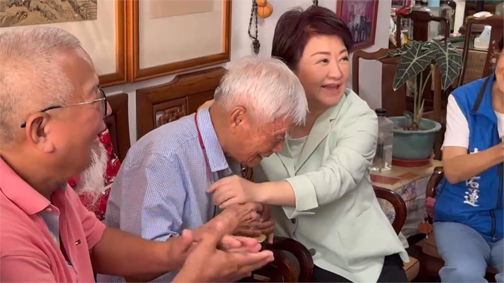 盧秀燕拜訪親送重陽禮 百歲劉爺爺分享養生之道