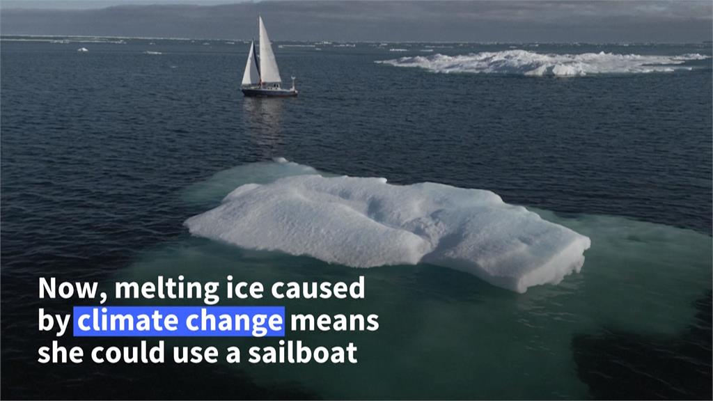 巴西女航海家獨自航越北極 見證氣候暖化、海冰大減