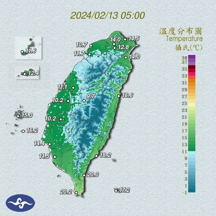 初四迎財神「1圖掌握天氣變化」!鄭明典見「氣溫差很大」驚喊:整個反轉