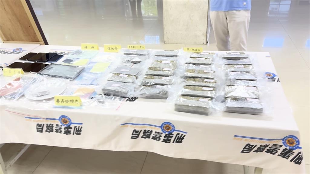 泰女觀光兼運毒! 助黑幫運市價逾6千萬大麻花 4人遭押