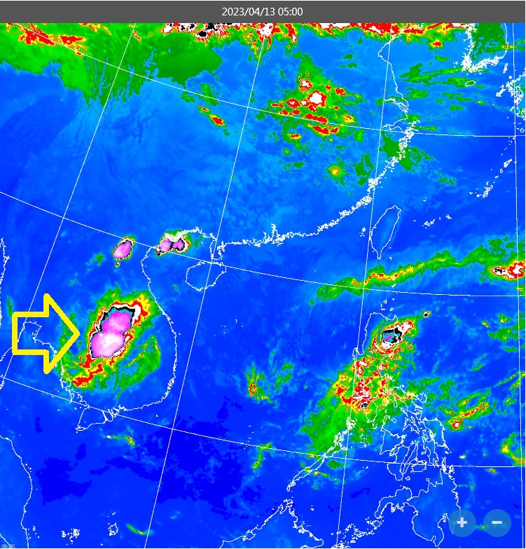 梅雨季何時來報到？鄭明典PO中南半島「紫色區塊圖」給答案
