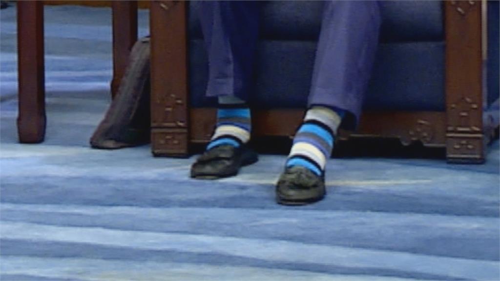 穆倫條紋襪掀熱議　蔡總統避「花襪」改穿原色絲襪