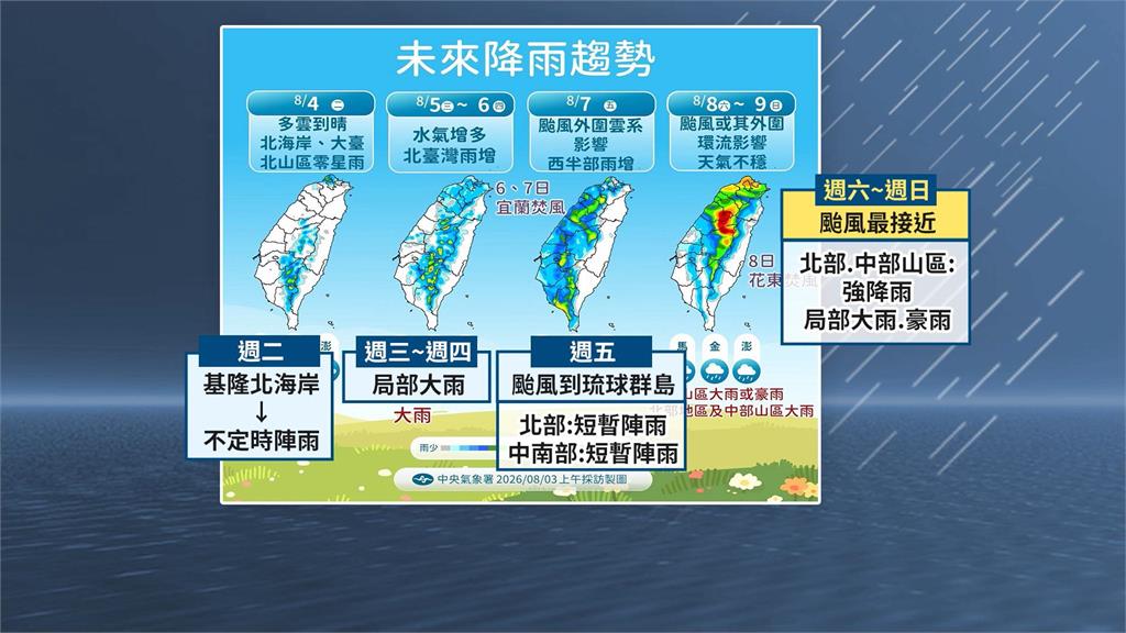 白海豚颱風最快週五發海警　氣象署：週六﹑週日最近台