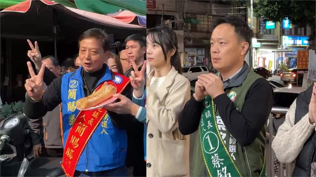 草屯鎮長補選衝刺！　「萬老師」助蔡銘軒　蔣萬安陪簡賜勝