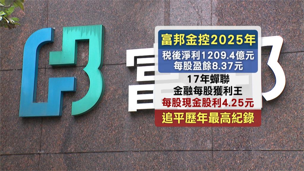 富邦金蟬聯獲利王配發4.25元　蔡明興：明年股利會更好