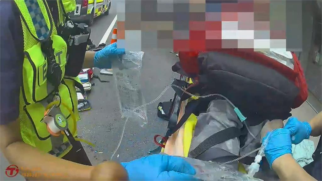 嘉義吊車誤觸高壓電炸火花　工人重傷.近3千戶停電2小時