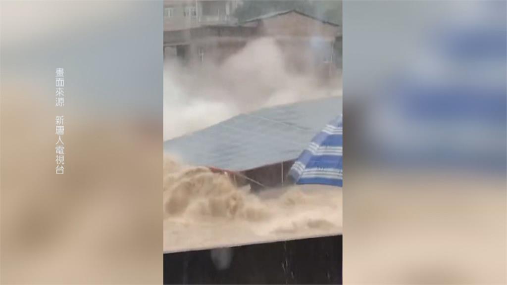 颱風沙德爾3度登陸後消散 福建房屋遭洪水滅頂慘塌
