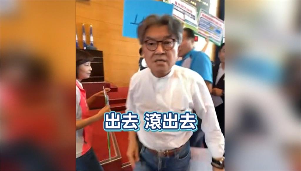 台中普發五萬藍綠吵翻天 議會大亂鬥!藍議員推人、飆罵