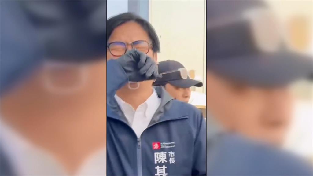 陳其邁出席青創市集活動 「特製馬卡龍」贈許智傑笑到流淚