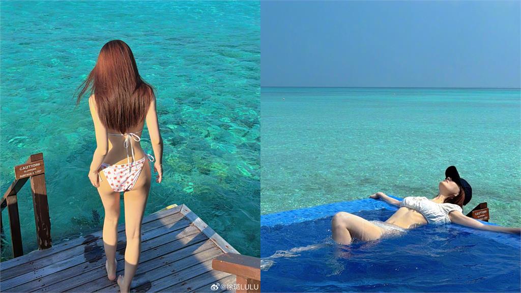 甄嬛妹「玉嬈」海邊大解放!白色套裝狂洩「絕頂S曲線」網嗨喊:身材好辣