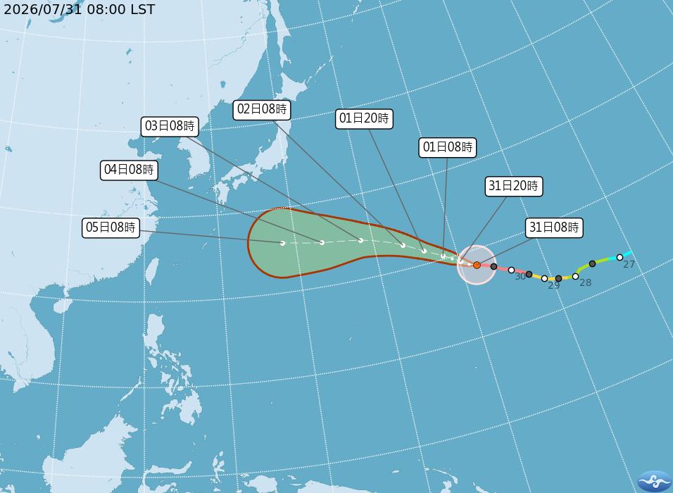 快新聞／白海豚「路徑大轉彎」？最新路徑預測曝光