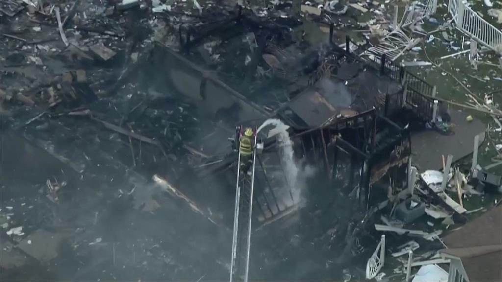 美國賓州不明原因爆炸事故 房屋炸開瞬間全都錄