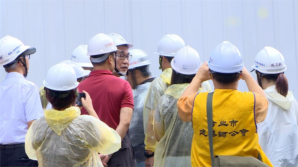 大直坍塌民宅處因應大雨　加設臨時抽水機