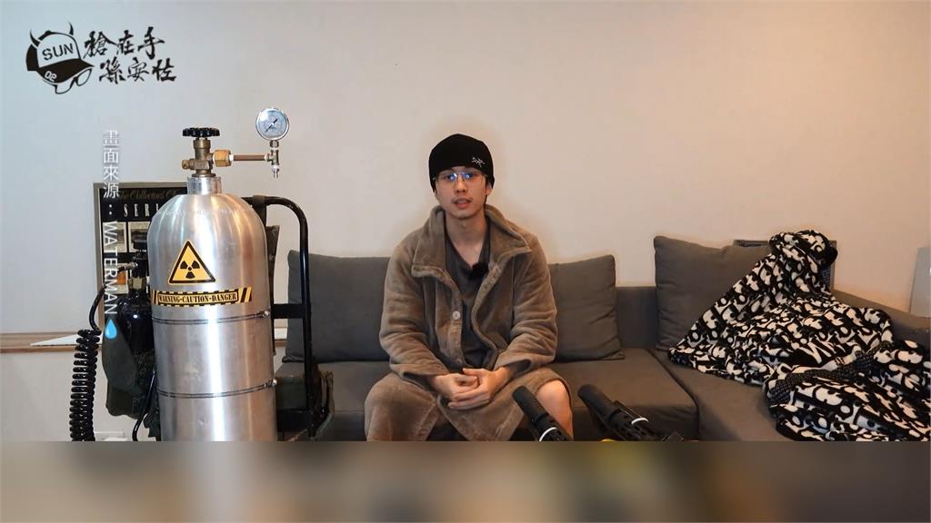 孫安佐自製噴火槍射程達20公尺　蘇紫雲：接近軍事等級